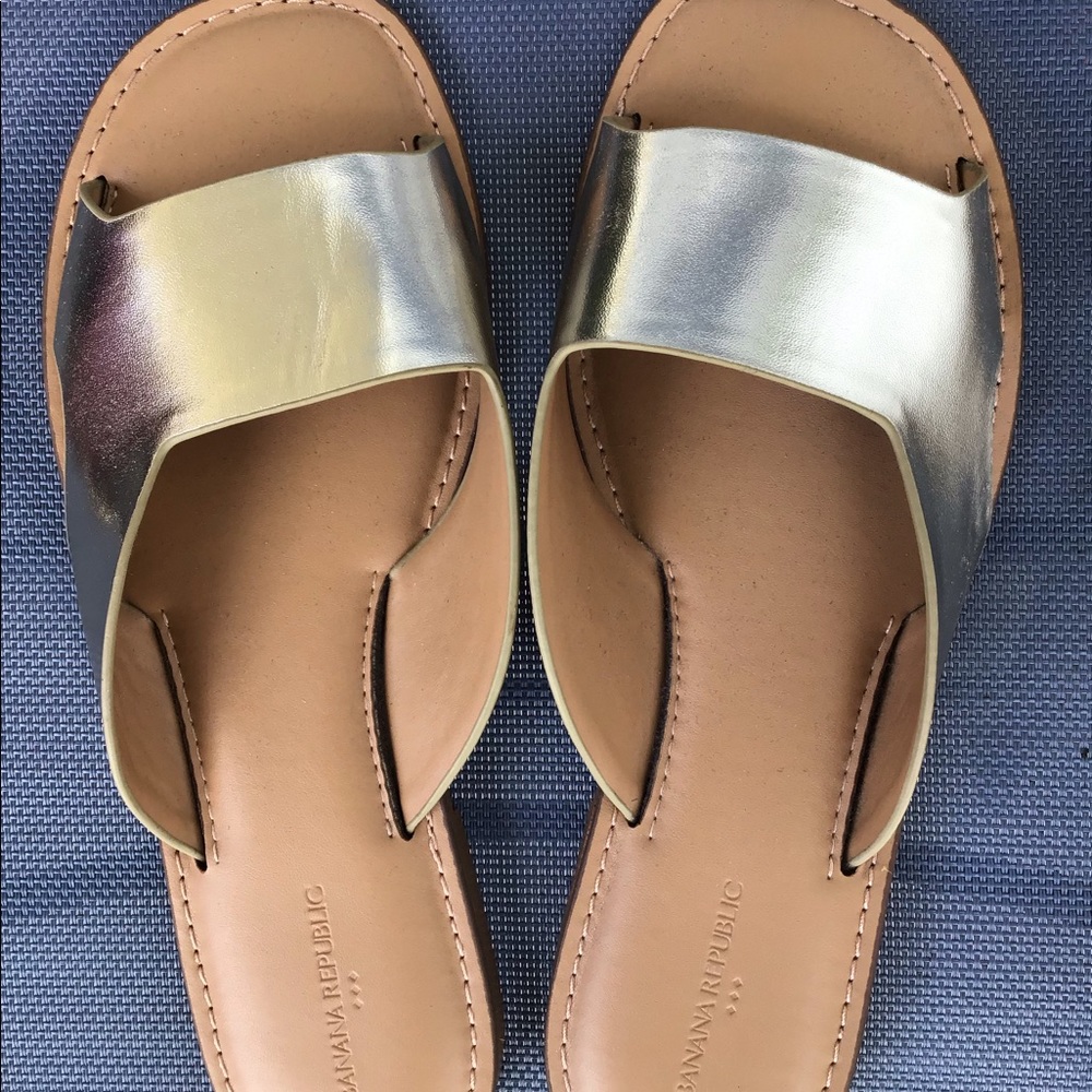 Banana republic leather slides